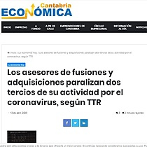 Los asesores de fusiones y adquisiciones paralizan dos tercios de su actividad por el coronavirus, segn TTR